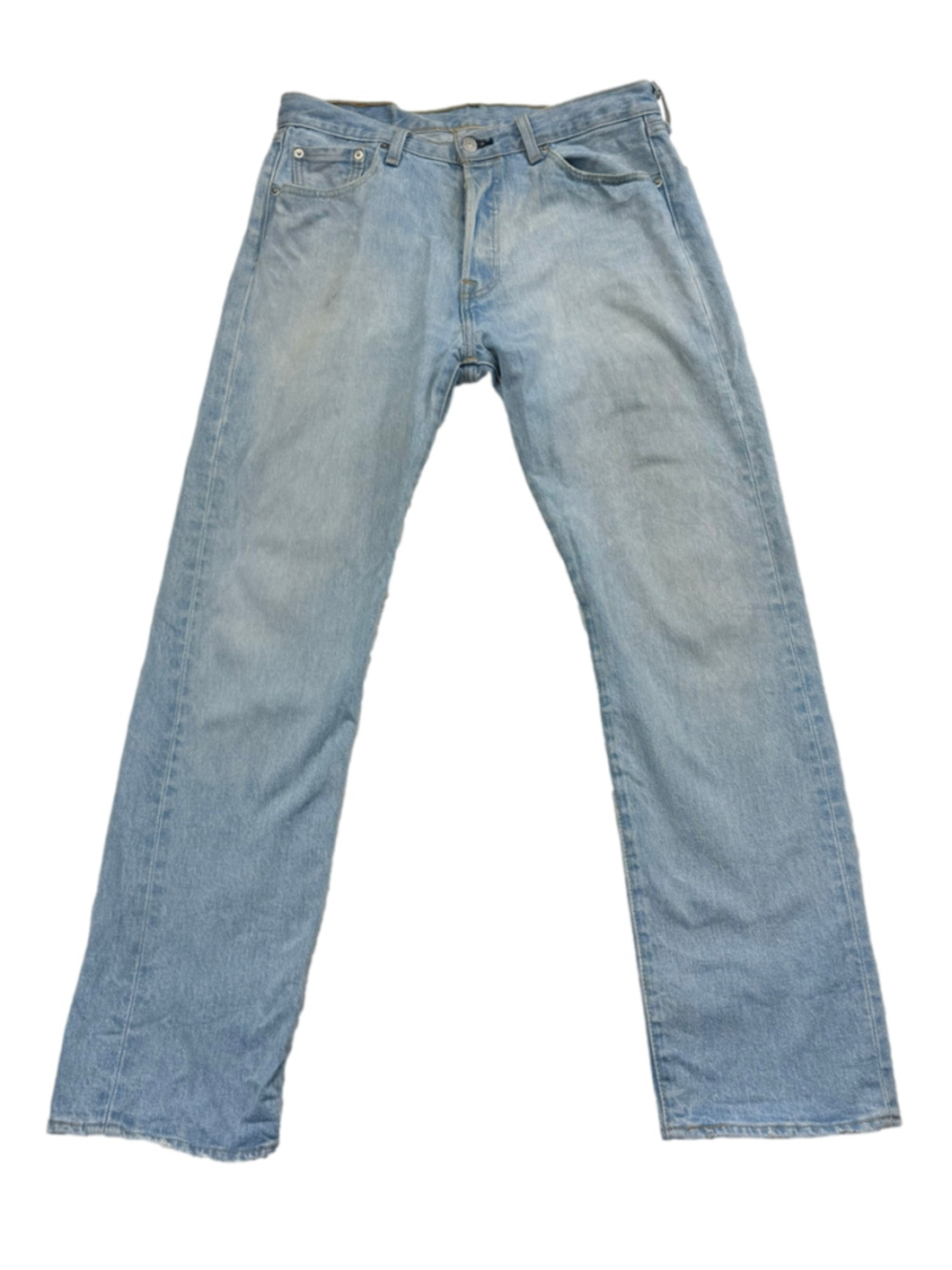 Men's Levi's 501 30x30 Button‎ Fly Straight Leg Jeans Light Blue